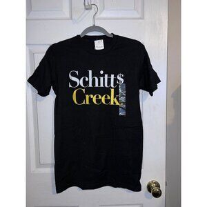 NWT SCHITTS CREEK Black Short Sleeve T-shirt Graphic Sz S